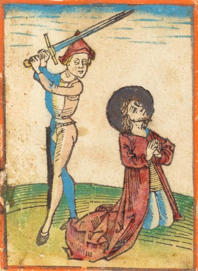 Pyhän marttyyrikuolema, n. 1480. tekijältä Unbekannt