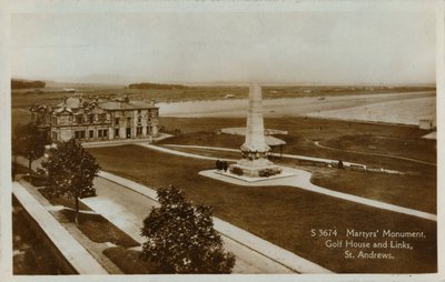 Marttyyrien muistomerkki, Golf House and Links, St. Andrews, c1900. tekijältä Unbekannt