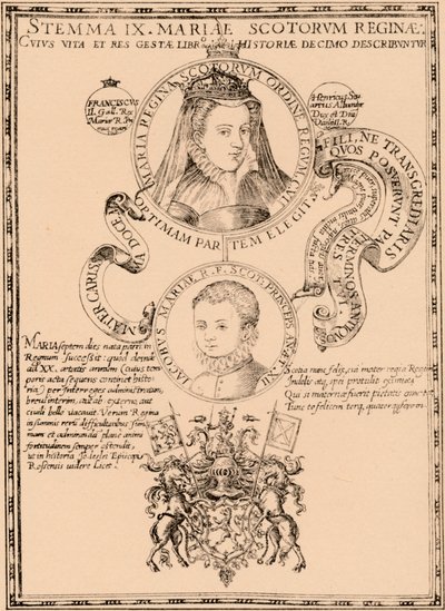 Mary, Skotlannin kuningatar 1542-1587 ja kuningas James VI ja minä 1566-1625, 1889 tekijältä Unbekannt