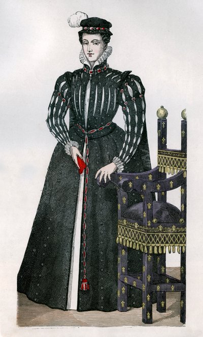 Mary Stuart, Ranskan Francis II:n kuningatar puoliso, c1560 1882-1884 tekijältä Unbekannt