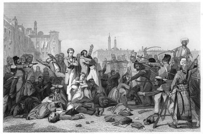 Massacre at Cawnpore, 1857, c1860 tekijältä Unbekannt