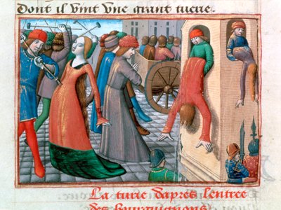 Bourguignonien armagnakkien verilöyly, Pariisi, 1418, 1484 tekijältä Unbekannt