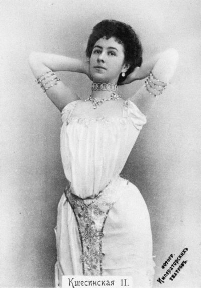 Mathilde Kschessinska prinsessa Aspician roolissa baletissa Faraon tytär tekijältä Unbekannt