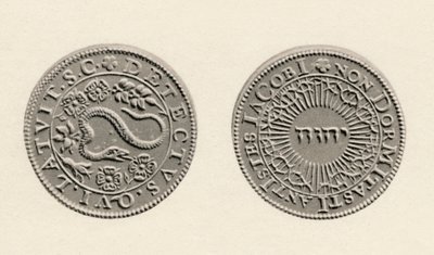 Ruutijuonen löytämisen muistomitali, 1605, 1904 tekijältä Unbekannt