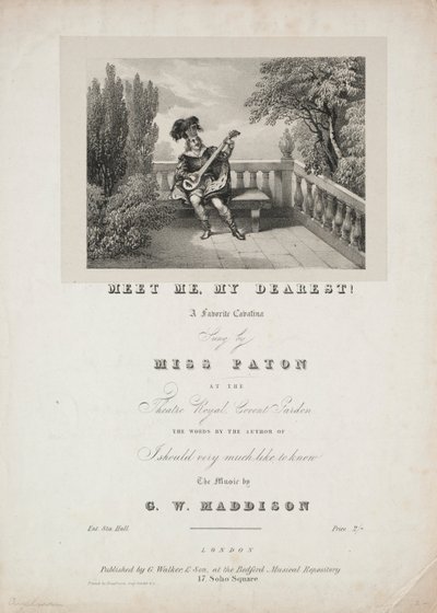 Tapaa minut, rakkaani!, 1800-luku. tekijältä Unbekannt