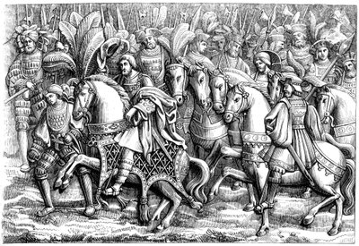 Tapaaminen kultakankaalla, 1500-luku 1849 tekijältä Unbekannt