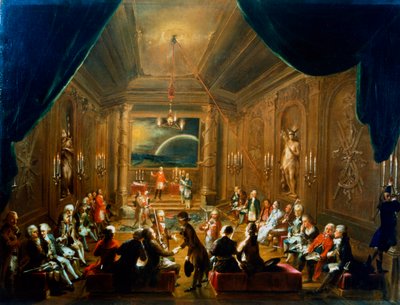 Vapaamuurarien luosin kokous, Wien, 1700-luku tekijältä Unbekannt