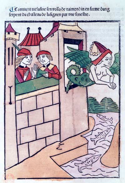 Melusine lentää pois, 1478 tekijältä Unbekannt