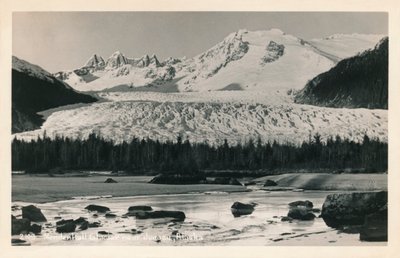 Mendenhallin jäätikkö lähellä Juneaua, Alaska, vuodelta 1940. tekijältä Unbekannt