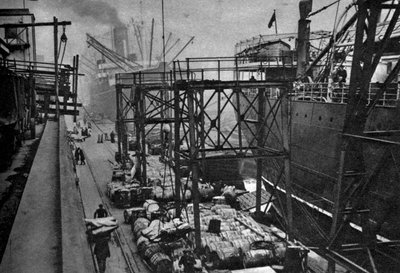 Kauppa-alukset Royal Albert Dockissa Lontoossa, 1926-1927 tekijältä Unbekannt