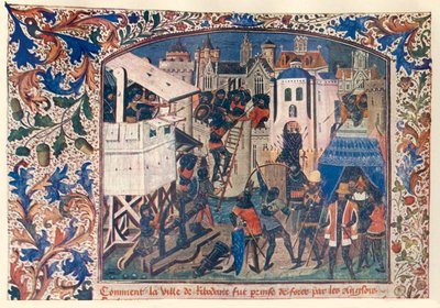 Sodankäynnin menetelmät sadan vuoden sodan aikana, c1400, c1930. tekijältä Unbekannt