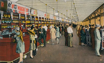 Mexicali Beer Hall, maailman pisin baari, vuodelta 1939 tekijältä Unbekannt