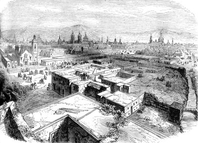 Mexico City, Meksiko, 1800-luvun puoliväli vuonna 1880 tekijältä Unbekannt