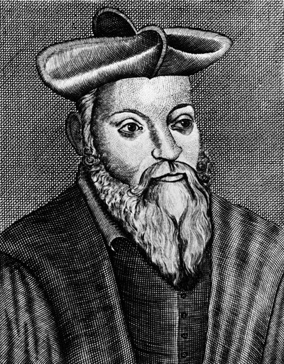 Michel Nostradamus 1503-1556, ranskalainen lääkäri ja astrologi, 1600-luku tekijältä Unbekannt