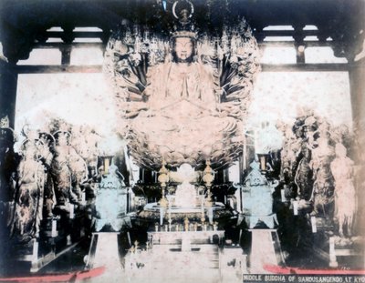 Keski-Buddha, Sanjusangendon temppeli, Kioto, Japani tekijältä Unbekannt