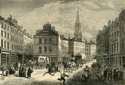 Middle Row, St. Giless, noin 1838, 1881. tekijältä Unbekannt