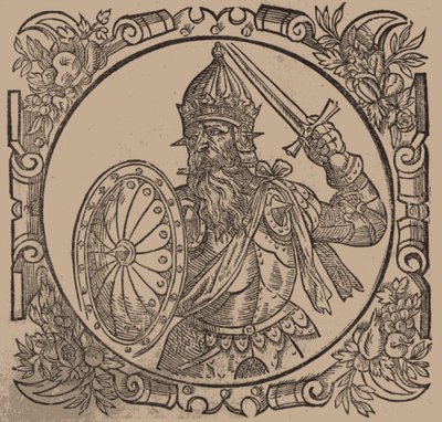 Mindaugas, Liettuan kuningas Lähettäjä: Sarmatiae Europeae desscriprio... kirjoittanut A. Guagnini, 1578 tekijältä Unbekannt