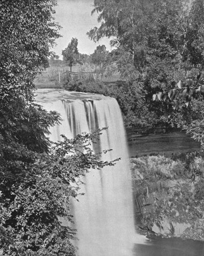 Minnehaha Falls, Minneapolis, Minnesota, USA, 1900. tekijältä Unbekannt