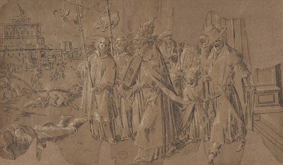Pyhän Gregorian ihme, 1500-luku. tekijältä Unbekannt