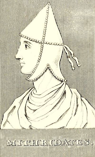 Mithridates, 65-110 jKr, 1830. tekijältä Unbekannt