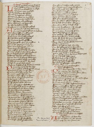 Menagier of Paris, käsikirjoitussivu, 1393 tekijältä Unbekannt