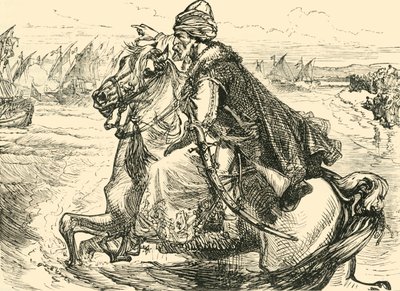 Mohammed II rohkaisee merimiehiä, 1890. tekijältä Unbekannt