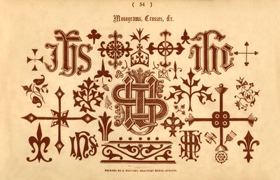 Monogrammit, ristit jne., 1862 tekijältä Unbekannt