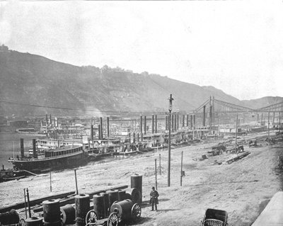 Monongahela Wharf, Pittsburgh, Pennsylvania, USA, c1900. tekijältä Unbekannt