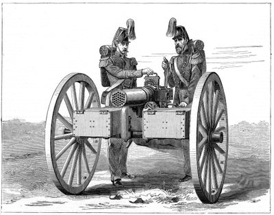 Montigny mitrailleuse, 1870 tekijältä Unbekannt