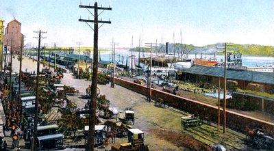 Montrealin satama, Montreal, Kanada, 1900-luku tekijältä Unbekannt