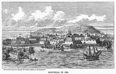 Montreal vuonna 1729, 1877 tekijältä Unbekannt