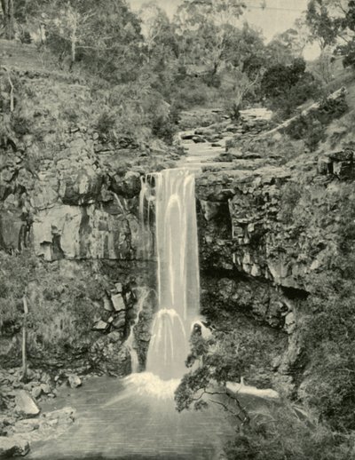 Moorabool Falls, Victoria, 1901. tekijältä Unbekannt