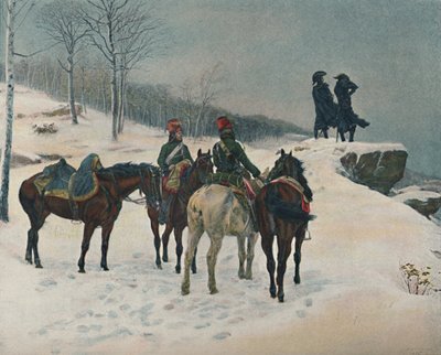 Moreau ja hänen esikuntapäällikkönsä, majuri Dessoles, 1800, 1876, 1896 tekijältä Unbekannt