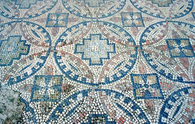 Mosaiikki roomalaisesta huvilasta, Montreal, Dordogne ja Atlantin rannikko, Ranska tekijältä Unbekannt
