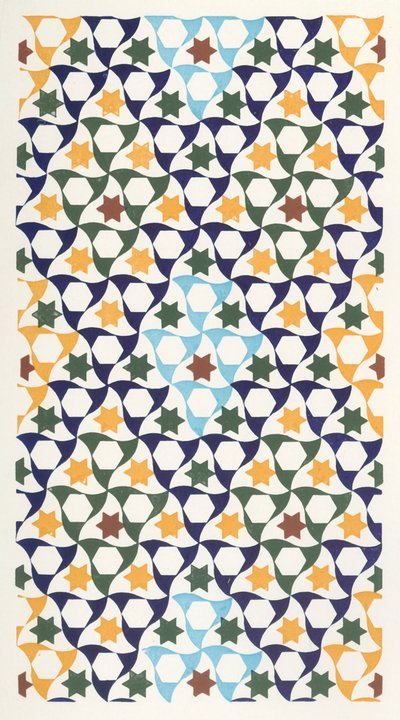 Mosaiikki Generalifen portikista, 1907. tekijältä Unbekannt