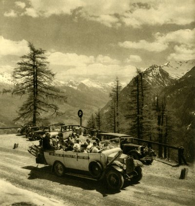 Vuoristonäkymä Schöneckissä Grossglockner High Alpine Roadilla, Itävallassa, c1935. tekijältä Unbekannt