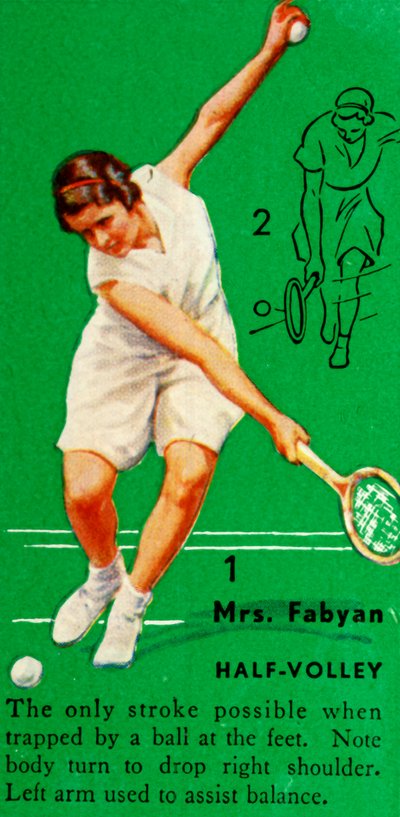 Rouva Fabyan - Half-Volley, 1935. tekijältä Unbekannt