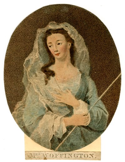 Rouva Woffington, 1760 tekijältä Unbekannt