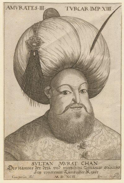 Murad III 1546-1595, Ottomaanien valtakunnan sulttaani, 1593 tekijältä Unbekannt