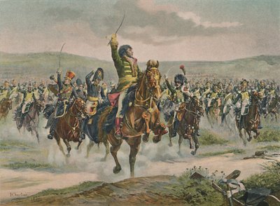 Murat johti ratsuväkeä Jenassa, 14. lokakuuta 1806, 1896 tekijältä Unbekannt