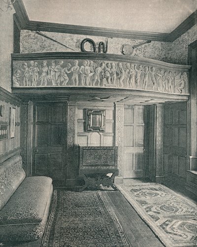 Musiikkigalleria veistoksella, c1893. tekijältä Unbekannt