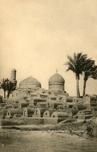 Muslimien hautausmaa, Bagdad, c1918-c1939. tekijältä Unbekannt