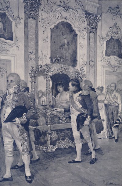 Napoleon ja Itävallan keisarinna Dresdenissä, 1812, 1896. tekijältä Unbekannt