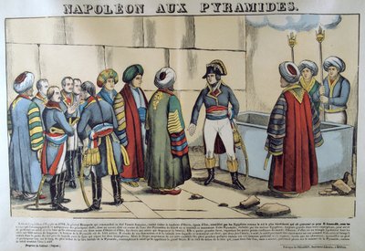 Napoleon pyramideissa, 1798, 1800-luku tekijältä Unbekannt