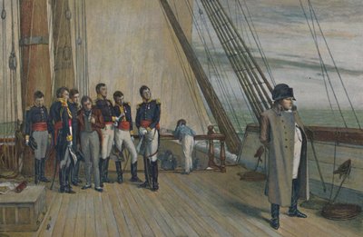 Napoleon laivalla H.M.S. Bellerophon, heinäkuu 1815, 1896. tekijältä Unbekannt