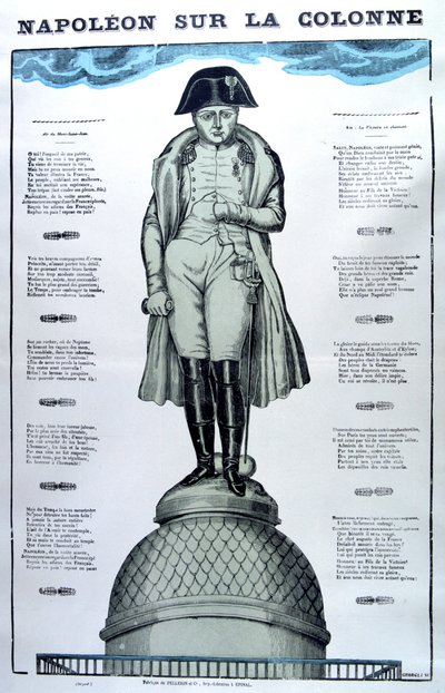 Napoleon pylväällä, 1800-luku tekijältä Unbekannt