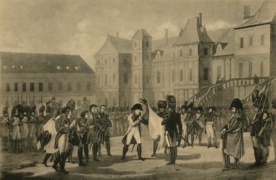 Napoleonin lähtö Fontainebleausta 20. huhtikuuta 1814 1921. tekijältä Unbekannt