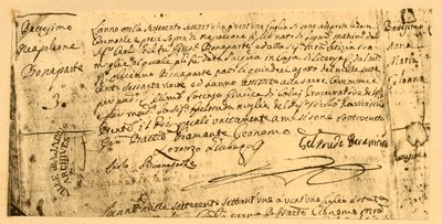 Napoleonin syntymätodistus, 19. heinäkuuta 1782, 1921. tekijältä Unbekannt