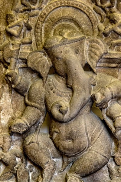 Intian kansallismuseo, Delhi. Ganesh helpotus. Yksityiskohta. Intia. tekijältä Unbekannt