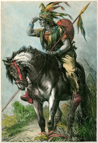 Native American Scout, 1870 tekijältä Unbekannt